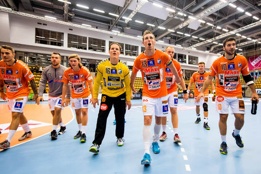 Kristianstads spelare jublar