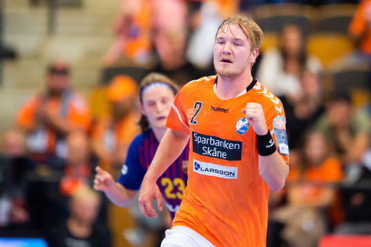 Kristianstads Emil Hansson jublar