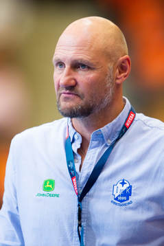 Kristianstads tränare Ola Lindgren deppar