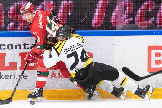 Moras Emil Bejmo och Brynäs Nicklas Danielsson
