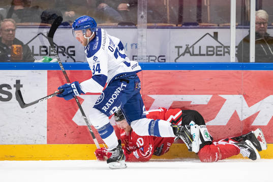 Leksands Ben O'Connor och Vita Hästens Jesper Samuelsson