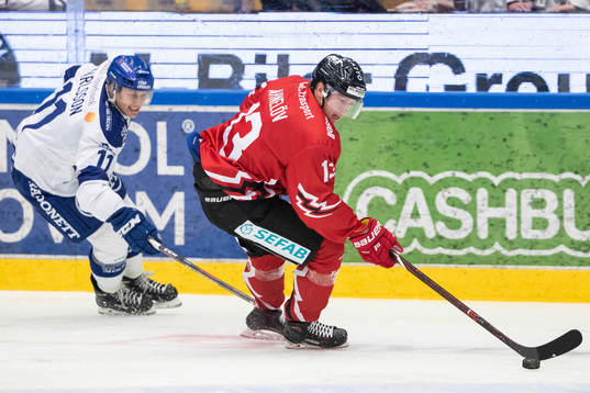 Leksands Martin Karlsson och Vita Hästens Gustav Ahnelöv