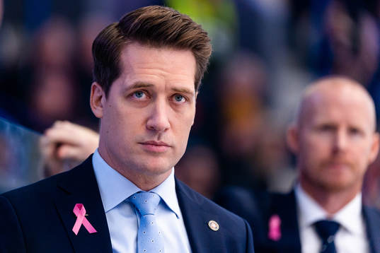 Växjös tränare Sam Hallam