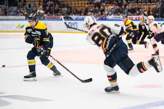 Djurgårdens Gustav Possler gör 1-3-målet