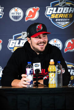 Marcus Johansson of the New Jersey Devils