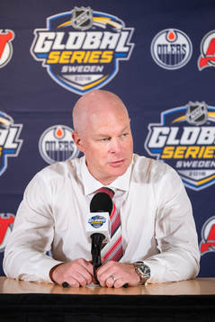 John Hynes, head coach of the New Jersey Devils