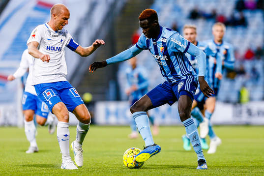 Norrköpings Andreas Johansson och Djurgårdens Aliou Badji
