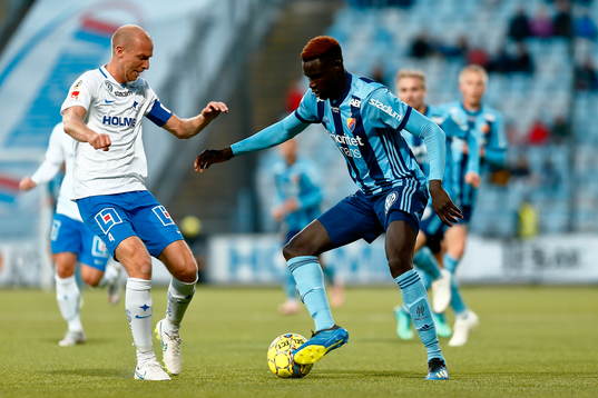 Norrköpings Andreas Johansson och Djurgårdens Aliou Badji