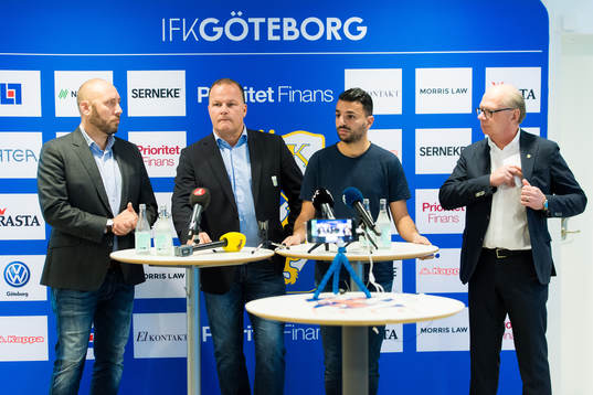 IFK Göteborgs klubbdirektör Max Markusson, Mikael Vikla,