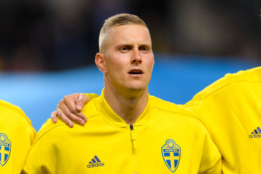 Goalkeeper Karl-Johan Johnsson of Sweden at lineup