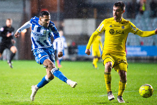 IFK Göteborgs Sargon Abraham och Sundsvalls Carlos Gracia