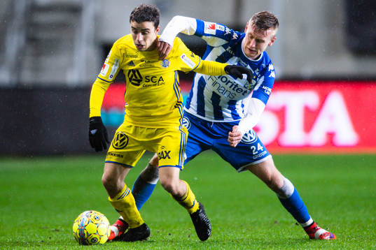 Sundsvalls David Haro Iniesta och IFK Göteborgs Sebastian