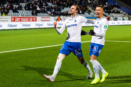 Norrköpings Lars Christian Krogh Gerson och Jordan Larsson