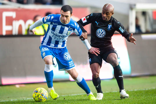 IFK Göteborgs Giorgi Kharaishvili och Malmö FFs Fouad