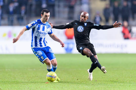 IFK Göteborgs Giorgi Kharaishvili och Malmö FFs Fouad