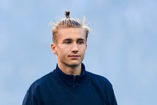 IFK Göteborgs Benjamin Nygren vid lineup innan
