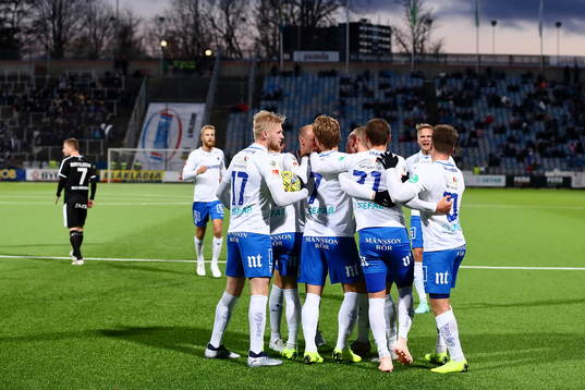 Norrköpings spelare jublar