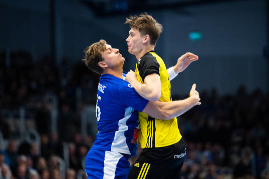 Alingsås Niclas Barud och Sävehofs Oskar Sunnefeldt