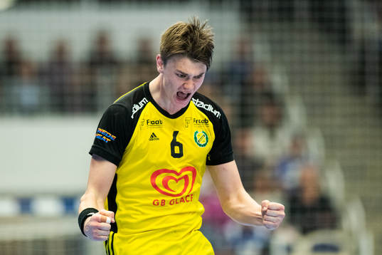 Sävehofs Oskar Sunnefeldt jublar