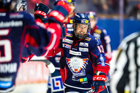 Linköpings Andrew Gordon jublar