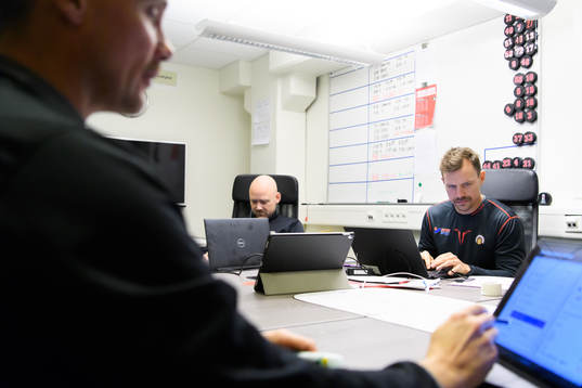 Frölundas målvaktstränare Kristoffer Martin och