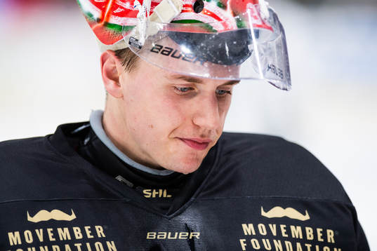 Frölundas målvakt Johan Mattsson deppar