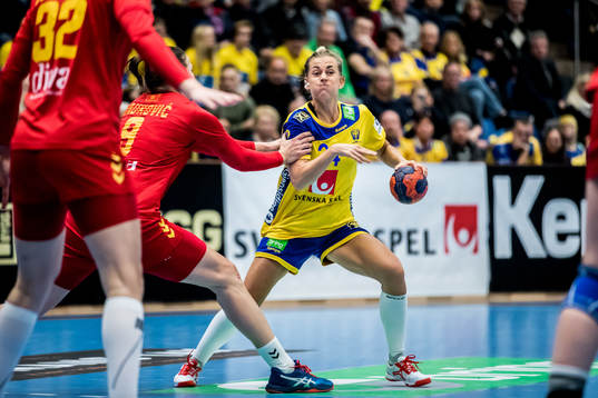 Sveriges Nathalie Hagman och Montenegros Durdina Jaukovuic
