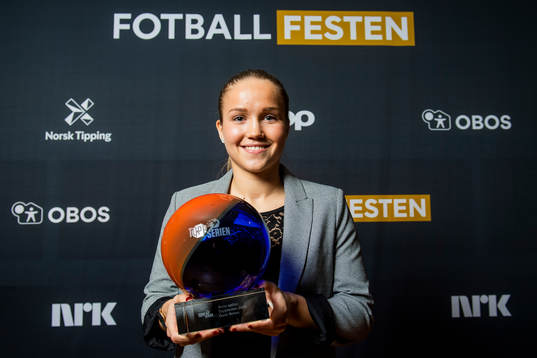Guro Reiten of LSK Kvinner poses for a portrait with the