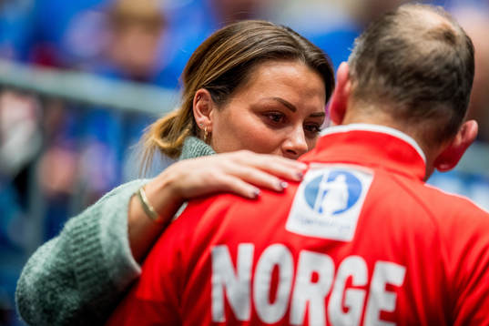 Nora Mørk and Thorir Hergeirsson, head coach of Norway