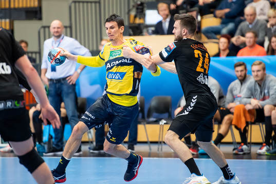 Kristianstads Teitur Einarsson och Rhein-Neckar Löwens
