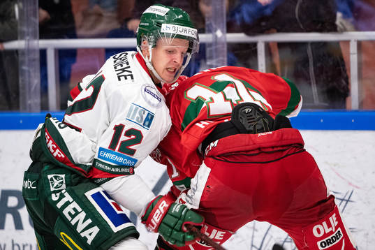 Frölundas Max Friberg och Moras Alexander Hilmerson