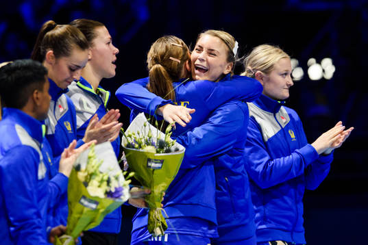 Isabelle Gulldén and Anna Lagerquist of Sweden