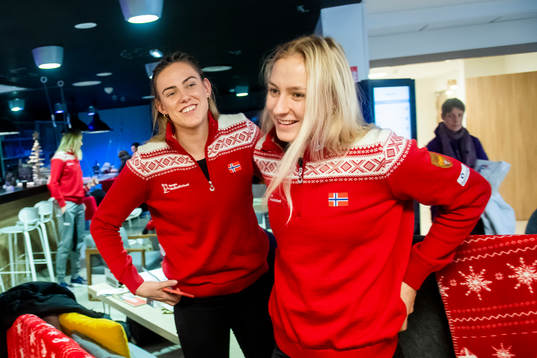 Emilie Hegh Arntzen and Henny Ella Reistad of Norway