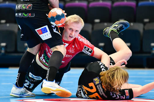 IFK Ystads Johan Nilsson och Kristianstads Valter Chrintz i