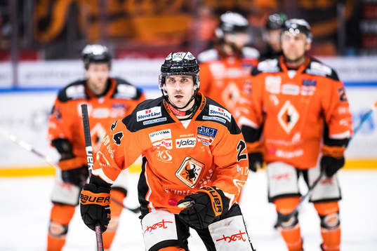 Karlskronas Nick Pageau jublar