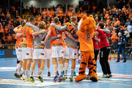 Kristianstads spelare jublar