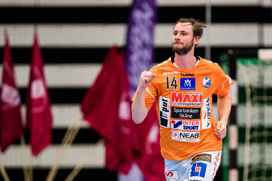 Kristianstads Viktor Hallén jublar