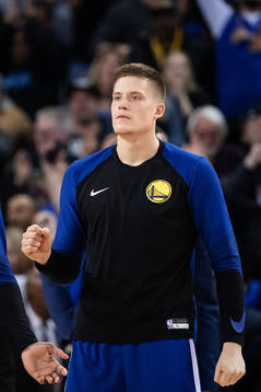 Jonas Jerebko of Golden State Warriors celebrates