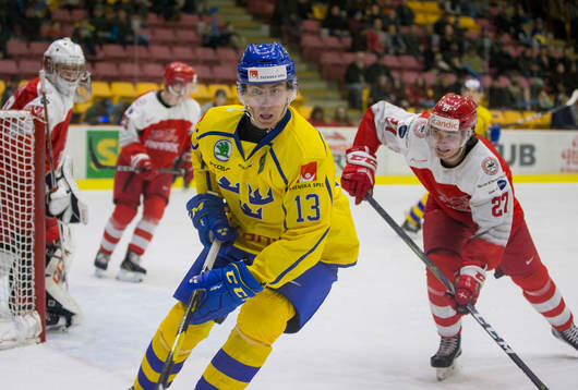 Sweden forward Johan Södergran (13)
