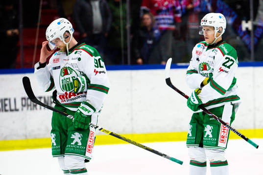 Rögles Jesper Williamsson och Ted Brithén deppar