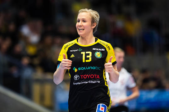 Sävehofs Elin Hallagård jublar