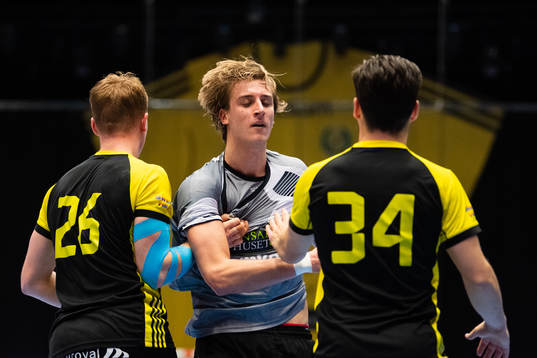 Sävehofs Jonathan Edvardsson samt Sebastian Karlsson
