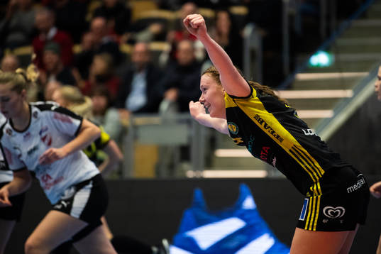 Sävehofs Johanna Forsberg jublar