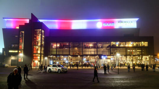 SAAB Arena före ishockeymatchen i SHL mellan Linköping