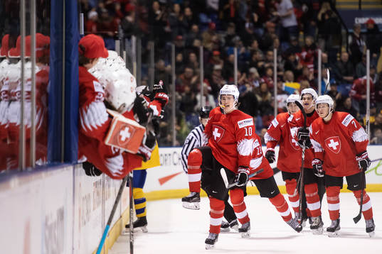 Yannick Bruschweiler of Switzerland celebrates