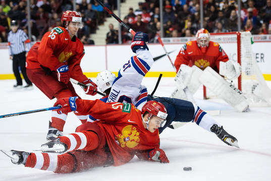 Nikolai Kovalenko of Russia in action against Logan