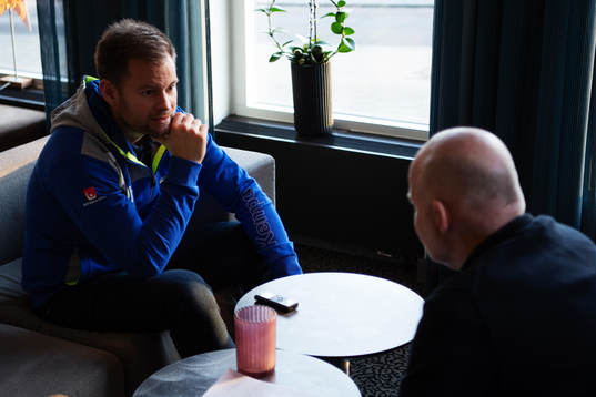 Förbundskapten Kristján Andrésson Lukas Nilsson