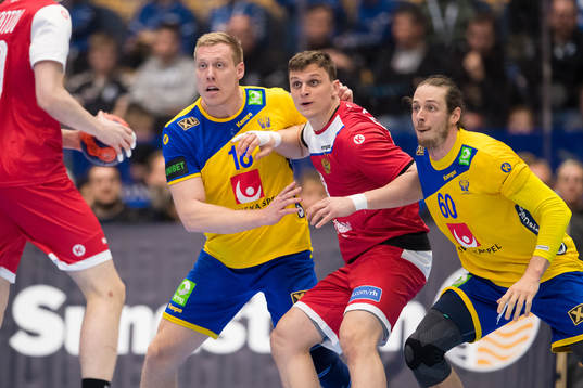 Sveriges Fredric Pettersson och Kim Ekdahl du Rietz