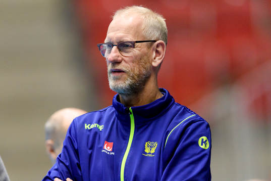 Sveriges målvaktstränare Mats Olsson före
