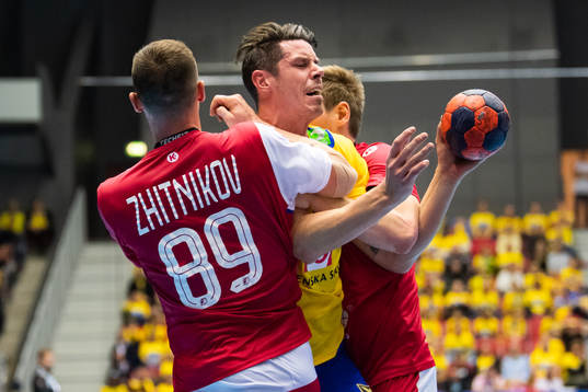 RysslandsDmitrii Zhitnikov och Sveriges Kim Andersson i